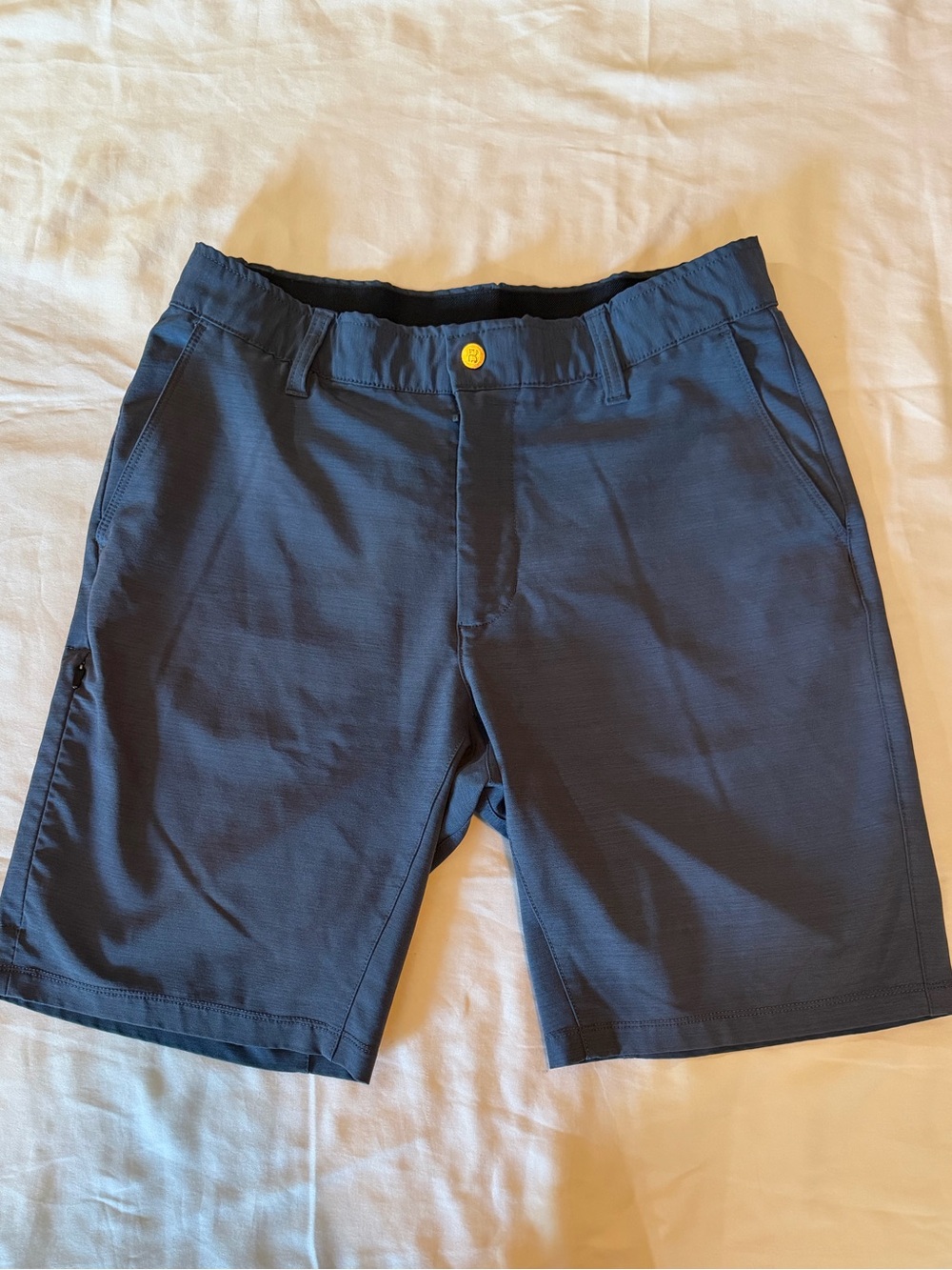 BYLT Basics Navy Kinetic Chino Hybrid Shorts Size M Casual Minimalist Versatile